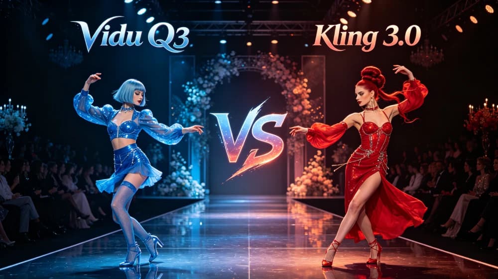 Vidu Q3 vs Kling 3.0 comparison visual