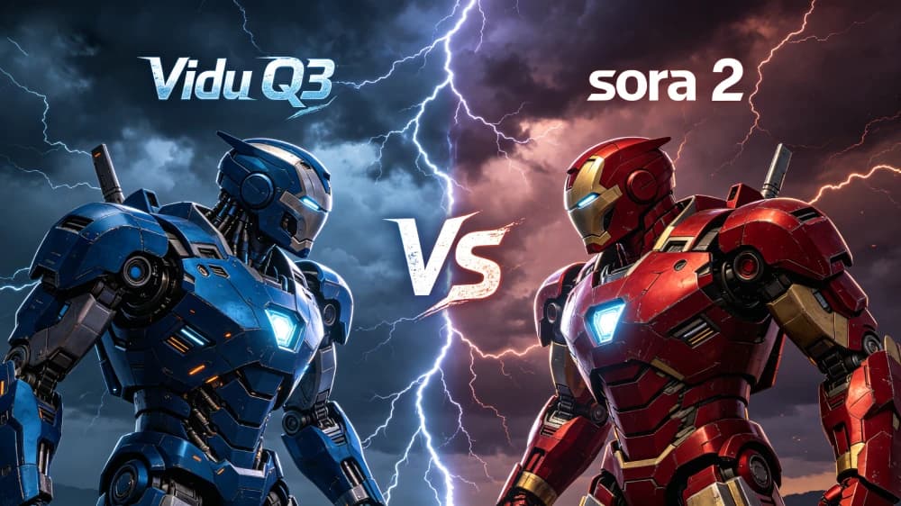 Vidu Q3 vs Sora 2 comparison visual