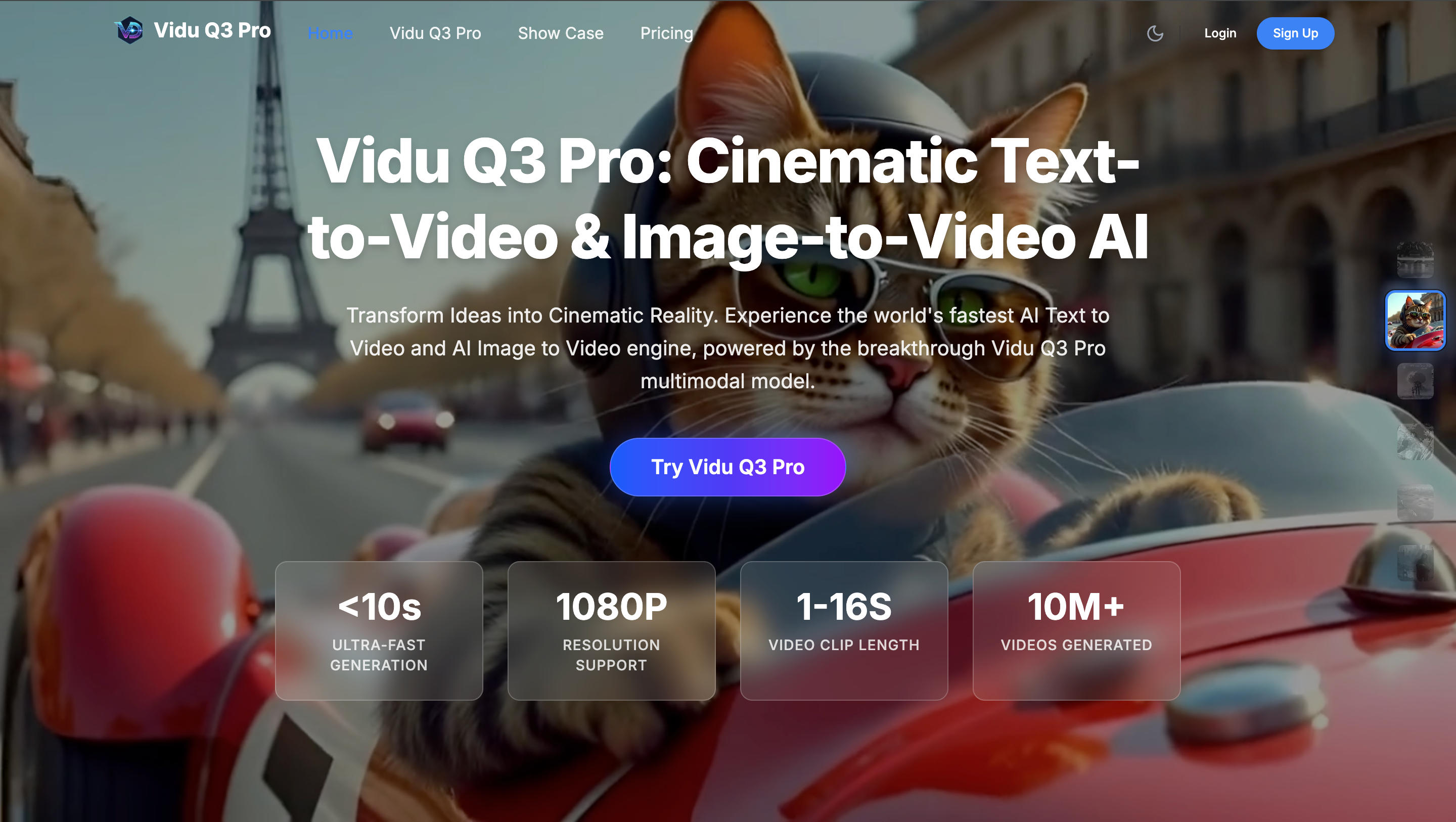 Vidu Q3 Pro AI Video Generator screenshot 1